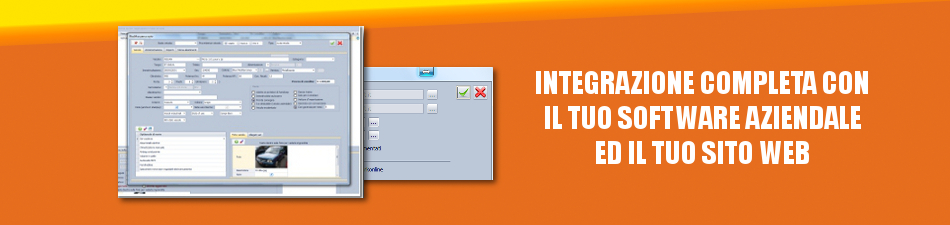 Integrazione completa con il tuo software aziendale e il tuo sito web